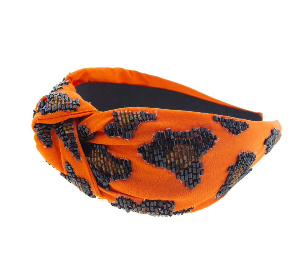 DIADEMA ESTAMPADO NARANJA