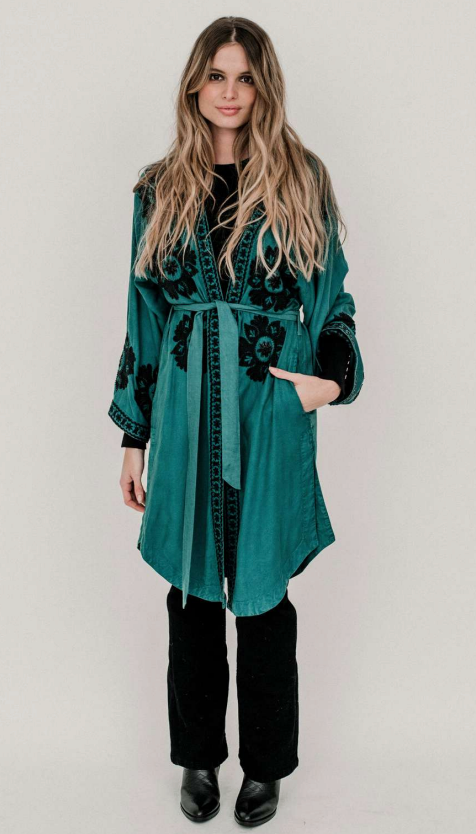 ROMA KIMONO GREEN