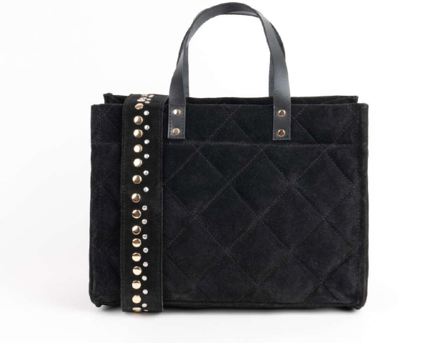 ALICE SHOPPER SUEDE BLACK